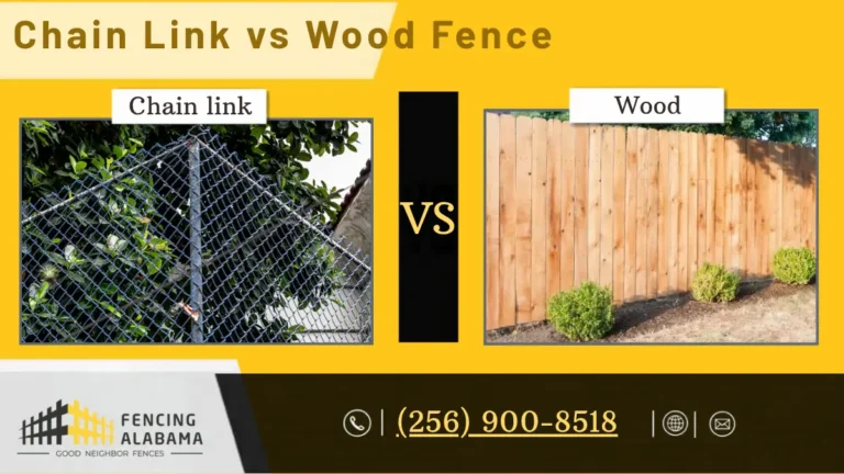 chain link vs wood