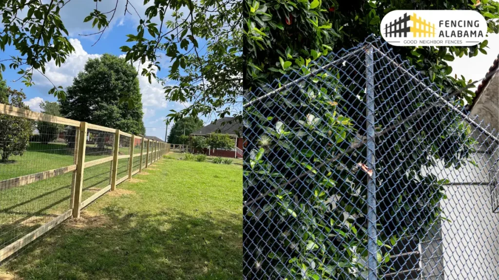 cheaper alternatives to a chain link fence