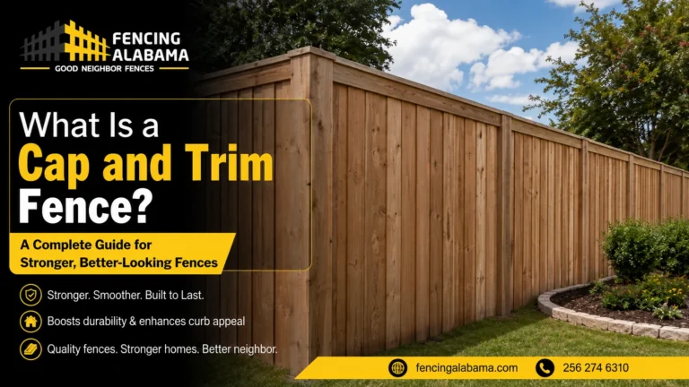 what is a cap and trim fence